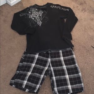 Affliction-Live Fast - XXL long sleeve reversible